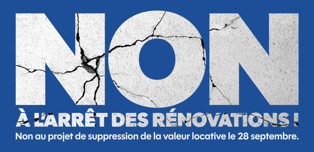 Non au projet de suppression de la valeur locative le 28 septembre : un frein aux rénovations et aux installations solaires